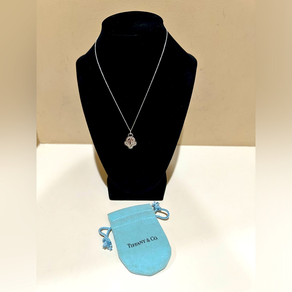 Tiffany & Co. Japan 2019 Marathon Magnolia Flower Necklace 16"